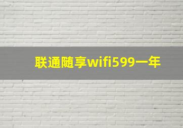 联通随享wifi599一年